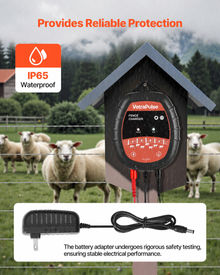 VetraPulse 1J 10kV Electric Fence Charger – AC/DC, IP65, LED Indicator