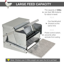 Vetra Pulse 25 lb Automatic Poultry Feeder – Weatherproof Galvanized Steel, No Waste