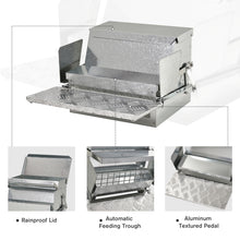 Vetra Pulse 25 lb Automatic Poultry Feeder – Weatherproof Galvanized Steel, No Waste