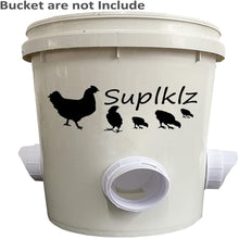 DIY Chicken Feeder Port Rainproof Poultry Feeder