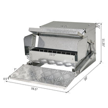 Vetra Pulse 25 lb Automatic Poultry Feeder – Weatherproof Galvanized Steel, No Waste