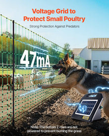 Electric Fence Netting, 50" H X 164' L, Livestock Net Fencing With Posts & Stakes, Portable Mesh Nets For Goats, Sheep, Deer, Hogs, Dogs, Electric Fencing For Backyards, Gardens, Farms, Ranches