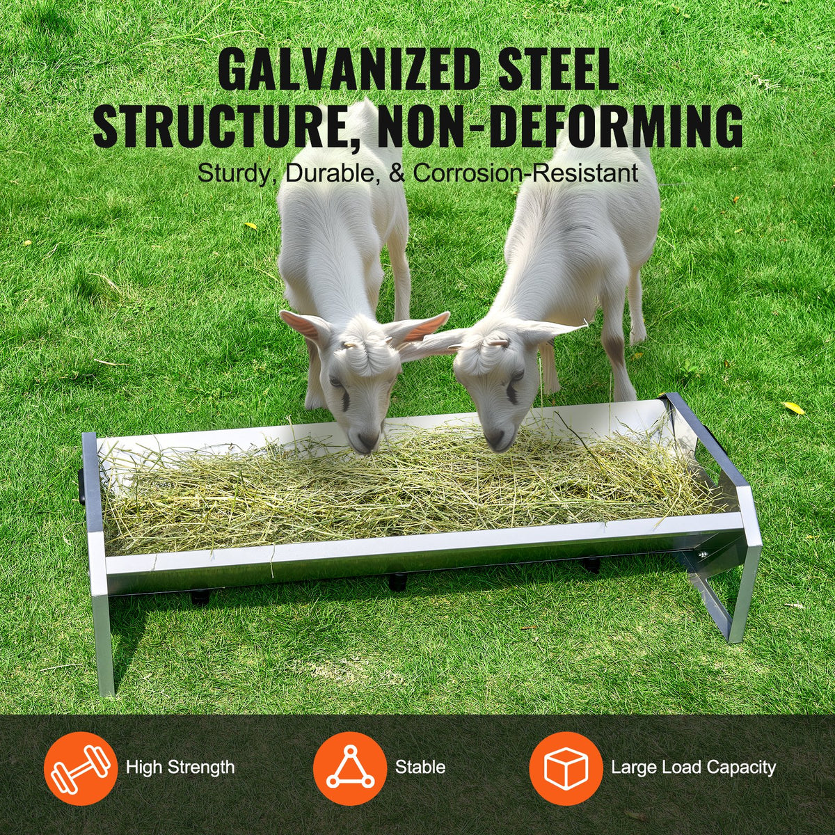 22 Gallon Livestock Feeder Trough for Goats & Sheep | VetraPulse