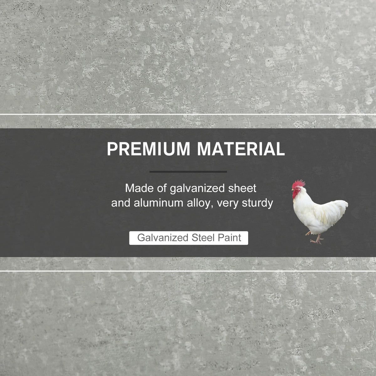 Vetra Pulse 25 lb Automatic Poultry Feeder – Weatherproof Galvanized Steel, No Waste