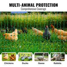VetraPulse Electric Fence Netting, 48inH X 168in L, PE Net Fencing Kit With Posts & Double-Spiked Stakes, Utility Portable Mesh For Chickens, Ducks, Geese, Rabbits, Used In Backyards, Farms, And Ranches
