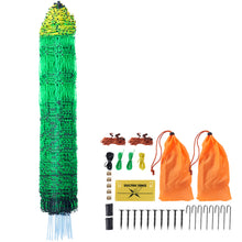 VetraPulse Electric Fence Netting, 42 H X 164L, PE Net Fencing With Posts & Double-Spiked Stakes, Utility Portable Mesh For Goats, Sheep, Lambs, Deer, Hogs, Dogs, Used In Backyards, Farms, And Ranches